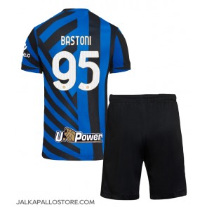 Inter Milan Alessandro Bastoni #95 Kotipaita Lapsille 2024-25 Lyhythihainen (+ shortsit)